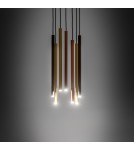 Pendant tube lamps - Nowodvorski LASER 490 Suspended Ceiling Max power 7x10W only LED G9 Multicolor 10704 - product 3