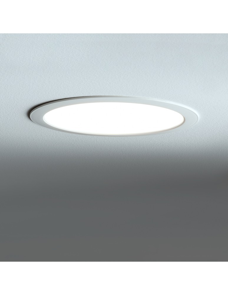 Recessed lamps with round shade - Nowodvorski MYKONOS LED 18W Spot Flush Mounted Max power 18W LED 4000K White 10543 - product kolory-swiatla.pl 2