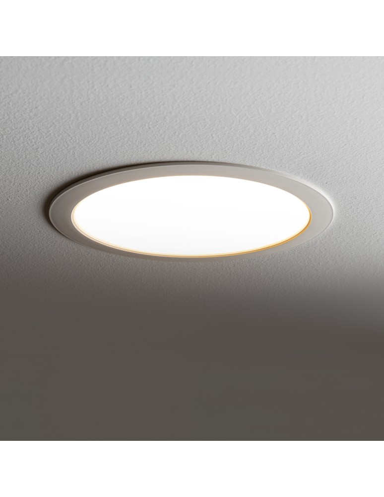 Recessed lamps with round shade - Nowodvorski MYKONOS LED 24W Spot Flush Mounted Max wattage 24W 3000K White 10544 - product kolory-swiatla.pl 2