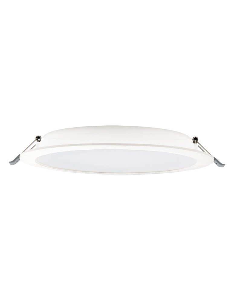 Recessed lamps with round shade - Nowodvorski MYKONOS LED 24W Spot Flush Mounted Max power 24W LED 4000K White 10545 - product kolory-swiatla.pl 1