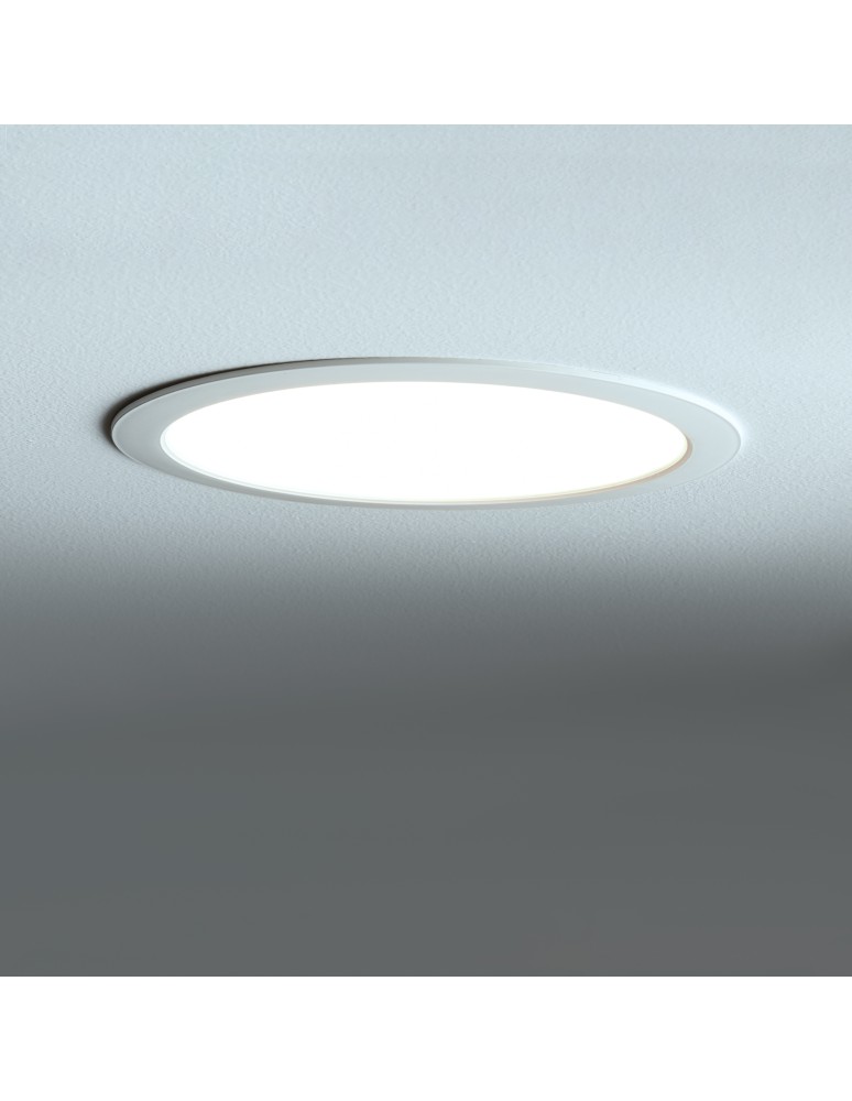 Recessed lamps with round shade - Nowodvorski MYKONOS LED 24W Spot Flush Mounted Max power 24W LED 4000K White 10545 - product kolory-swiatla.pl 2