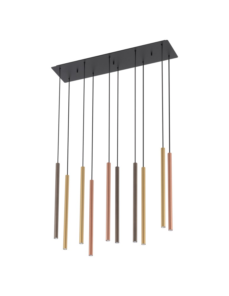 Pendant tube lamps - Nowodvorski LASER 490 Suspended Ceiling Max power 10x10W only LED G9 Multicolor 10705 - product kolory-swiatla.pl 3