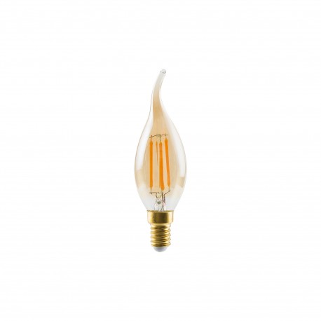 Nowodvorski BULB VINTAGE LED E14, 6W Źródła światła i akcesoria E14 Max moc 6W LED 2200K Transparentny bursztynowy 10592