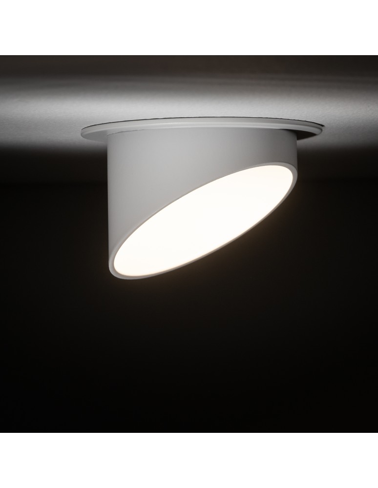 White flush mounted lamps - Nowodvorski SOLTA Spot Concealed Max wattage 10W only LED GU10 White 10492 - product kolory-swiatla.pl 2