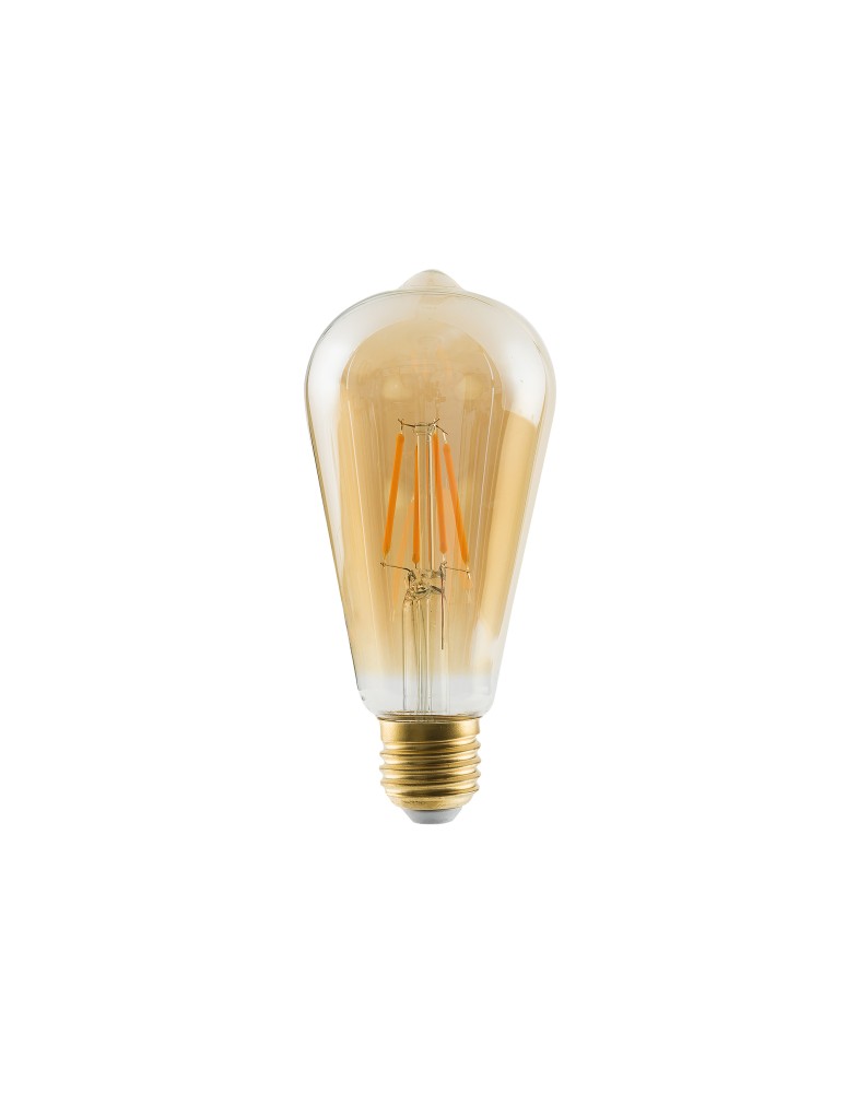 Edison LED E27 230V bulbs - Nowodvorski BULB VINTAGE LED E27, 6W Light sources and accessories E27 Max wattage 6W LED 2200K Transparent Amber 10594 - product kolory-swiatla.pl 1