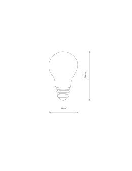 Nowodvorski BULB LED E27, A60, 10W Light sources and accessories E27 Max power 10W LED 3000K Transparent Amber 10588 - product 2