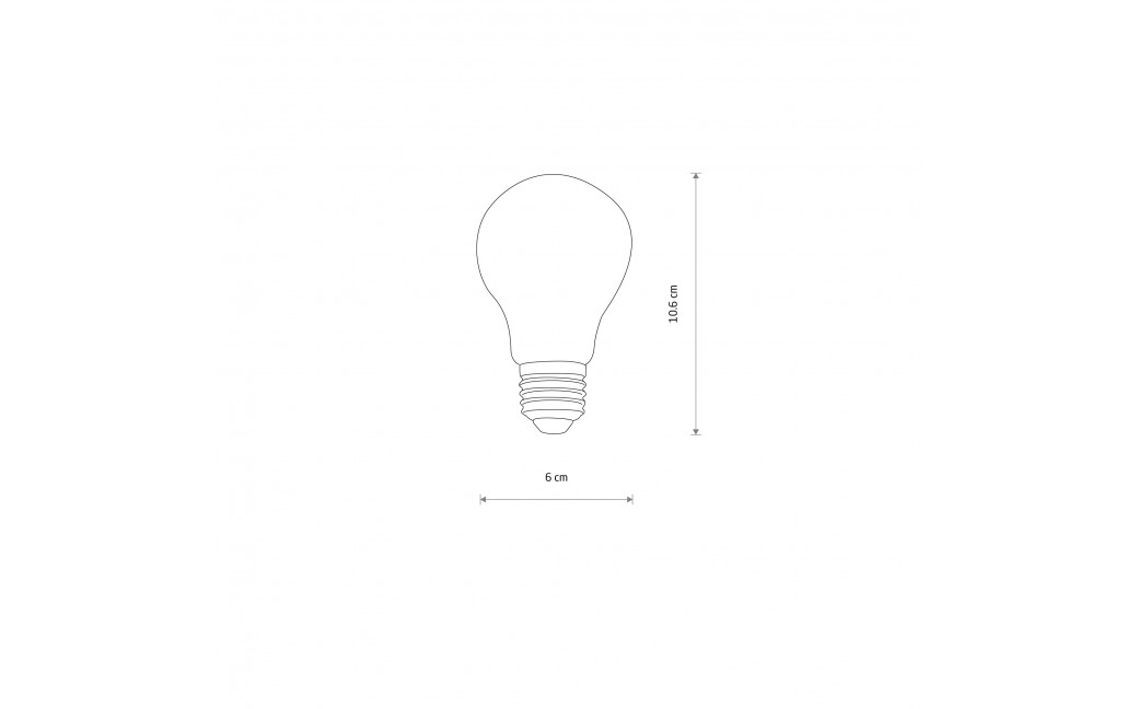 Nowodvorski BULB LED E27, A60, 10W Źródła światła i akcesoria E27 Max moc 10W LED 3000K Transparentny bursztynowy 10588