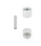 Round ceiling luminaires - Nowodvorski FOURTY S Spot Surface Mounted Max wattage 10W only LED GU10 R35 White 10734 - product 4