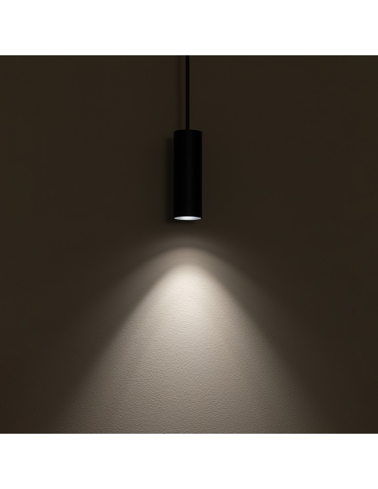 Pendant tube lamps - Nowodvorski FOURTY S Ceiling Pendant Max wattage 10W only LED GU10 R35 Black 10765 - product kolory-swiatla.pl 2