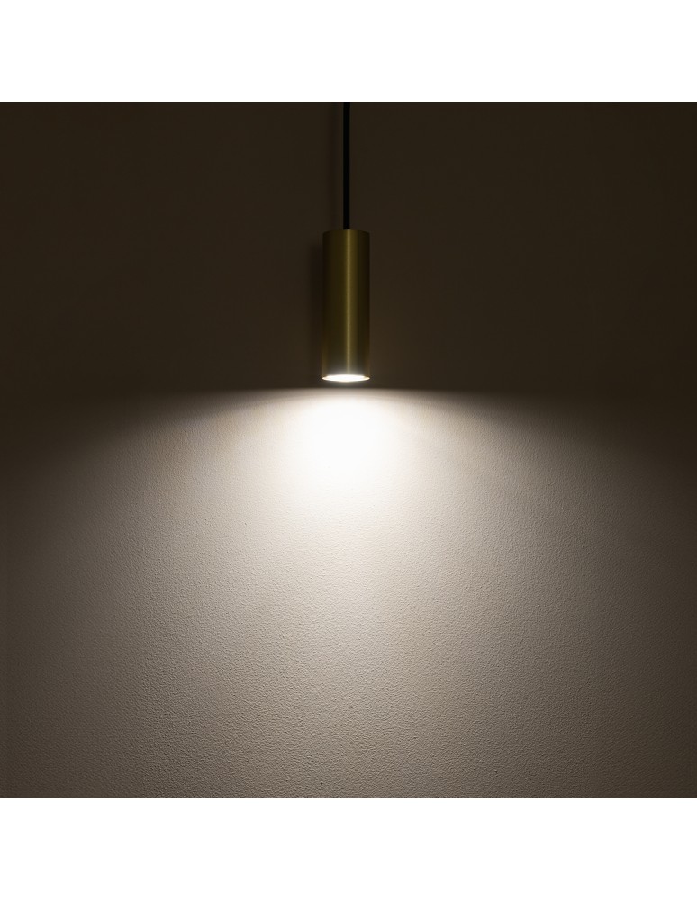 Pendant tube lamps - Nowodvorski FOURTY S Ceiling Pendant Max wattage 10W only LED GU10 R35 Brass 10766 - product kolory-swiatla.pl 3