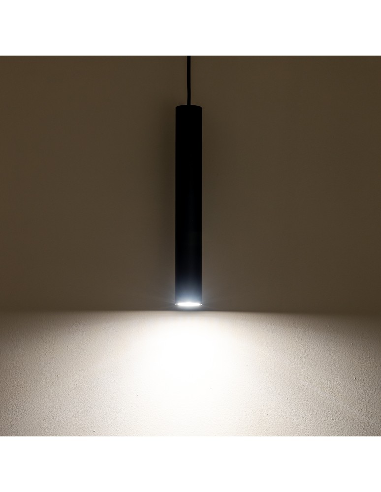 Pendant tube lamps - Nowodvorski FOURTY M Ceiling Pendant Max wattage 10W only LED GU10 R35 Black 10771 - product kolory-swiatla.pl 2