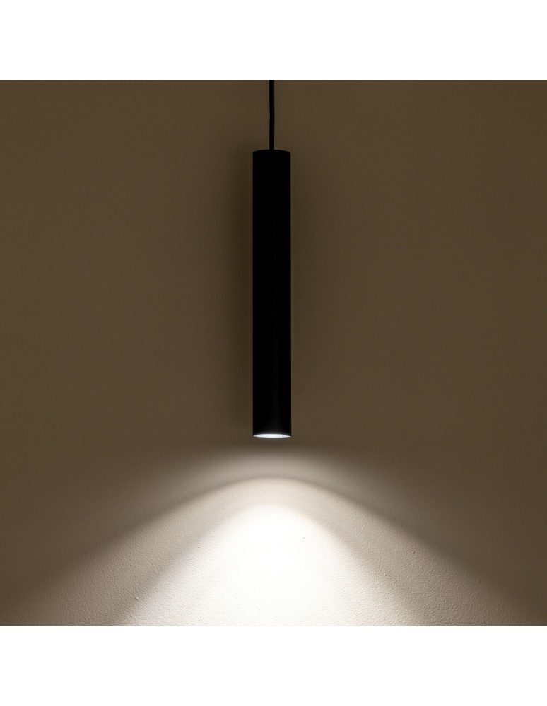 Pendant tube lamps - Nowodvorski FOURTY M Ceiling Pendant Max wattage 10W only LED GU10 R35 Black 10771 - product kolory-swiatla.pl 3