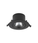 LED flush-mounted lamps - Nowodvorski EGINA LED 5W Flush Mounted Spot Max wattage 5W LED 3000K Black 10548 - product 1