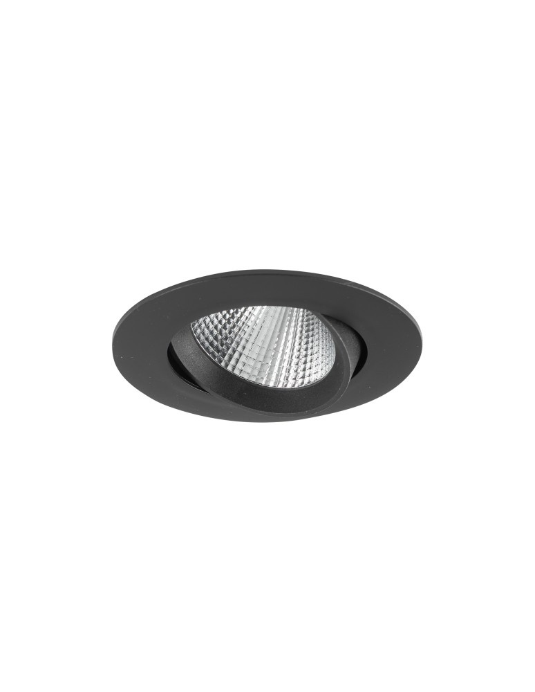 LED flush-mounted lamps - Nowodvorski EGINA LED 5W Flush Mounted Spot Max wattage 5W LED 3000K Black 10548 - product kolory-swiatla.pl 3