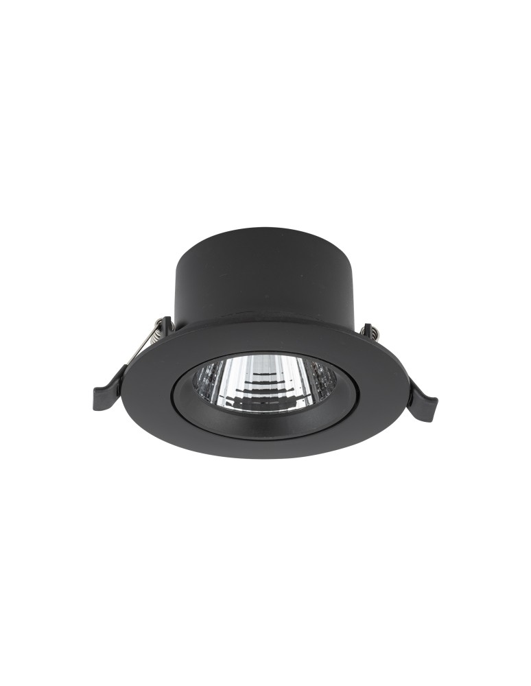LED flush-mounted lamps - Nowodvorski EGINA LED 5W Flush Mounted Spot Max wattage 5W LED 4000K Black 10550 - product kolory-swiatla.pl 1