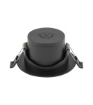 LED flush-mounted lamps - Nowodvorski EGINA LED 5W Flush Mounted Spot Max wattage 5W LED 4000K Black 10550 - product 4