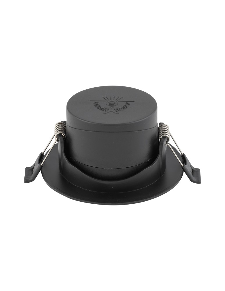 LED flush-mounted lamps - Nowodvorski EGINA LED 5W Flush Mounted Spot Max wattage 5W LED 4000K Black 10550 - product kolory-swiatla.pl 4