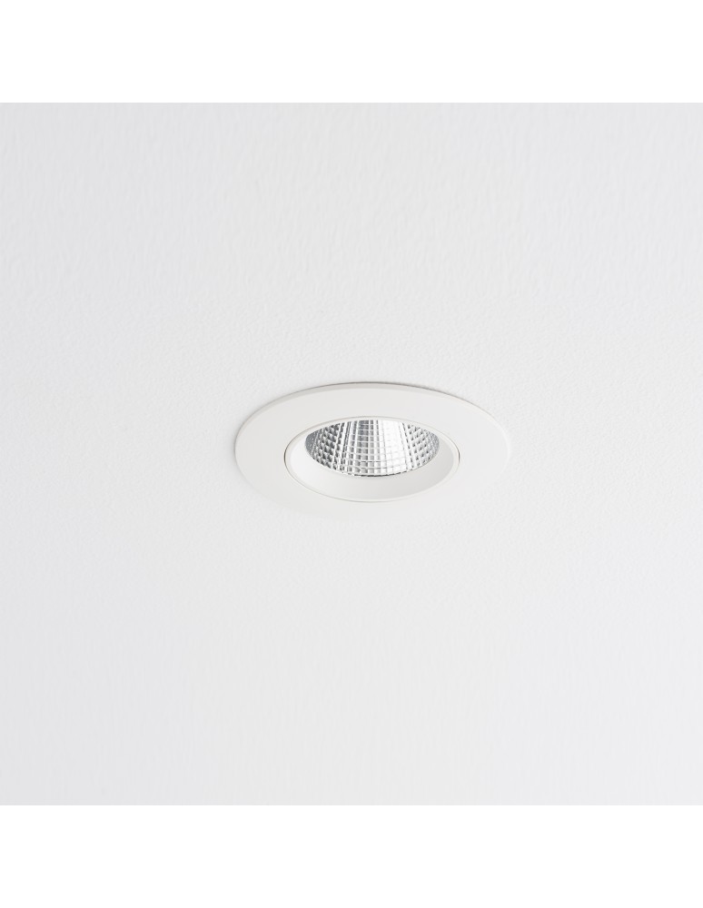 LED flush-mounted lamps - Nowodvorski EGINA LED 10W Flush Mounted Spot Max power 10W LED 3000K White 10551 - product kolory-swiatla.pl 2