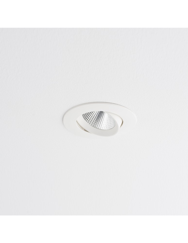 LED flush-mounted lamps - Nowodvorski EGINA LED 10W Flush Mounted Spot Max power 10W LED 3000K White 10551 - product kolory-swiatla.pl 3