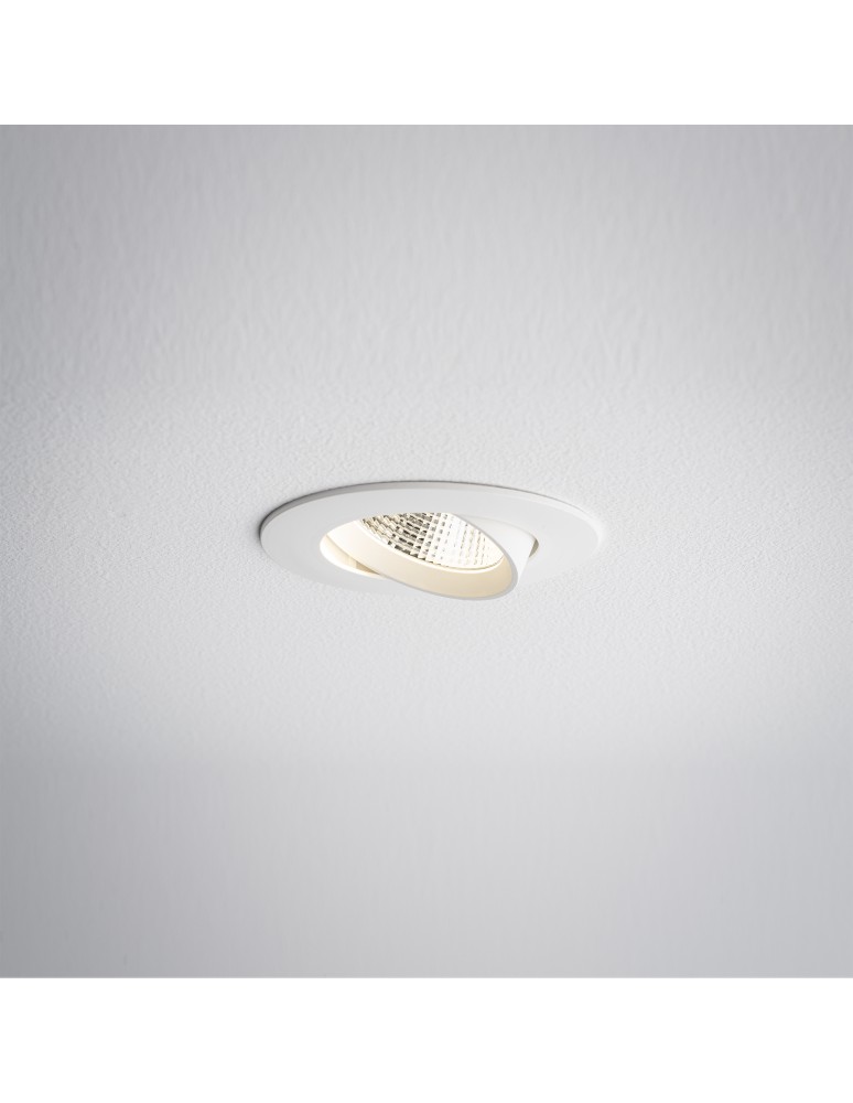 LED flush-mounted lamps - Nowodvorski EGINA LED 10W Flush Mounted Spot Max power 10W LED 3000K White 10551 - product kolory-swiatla.pl 4