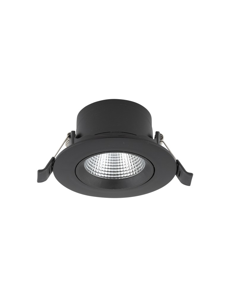 LED flush-mounted lamps - Nowodvorski EGINA LED 10W Flush Mounted Spot Max power 10W LED 3000K Black 10553 - product kolory-swiatla.pl 1