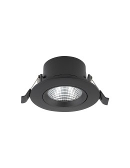 Nowodvorski EGINA LED 10W Flush Mounted Spot Max power 10W LED 3000K Black 10553