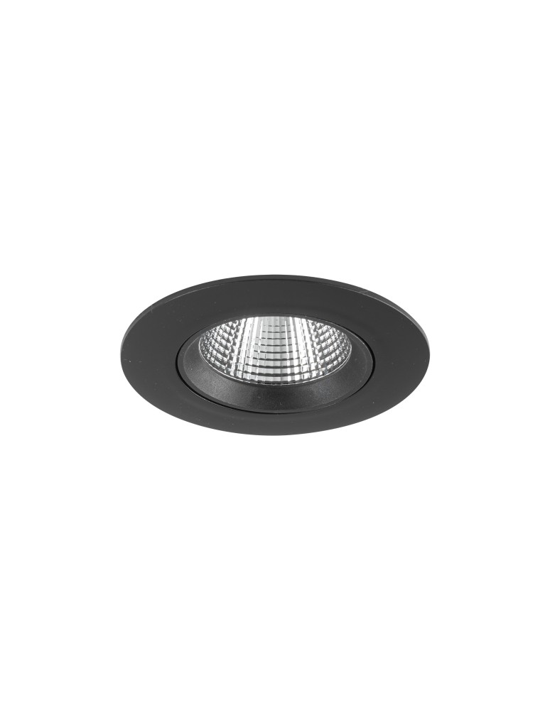 LED flush-mounted lamps - Nowodvorski EGINA LED 10W Flush Mounted Spot Max power 10W LED 3000K Black 10553 - product kolory-swiatla.pl 2