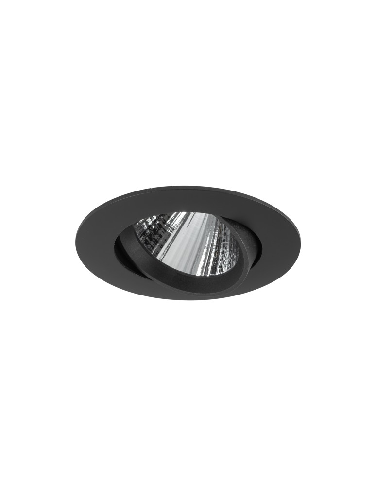 LED flush-mounted lamps - Nowodvorski EGINA LED 10W Flush Mounted Spot Max power 10W LED 3000K Black 10553 - product kolory-swiatla.pl 3