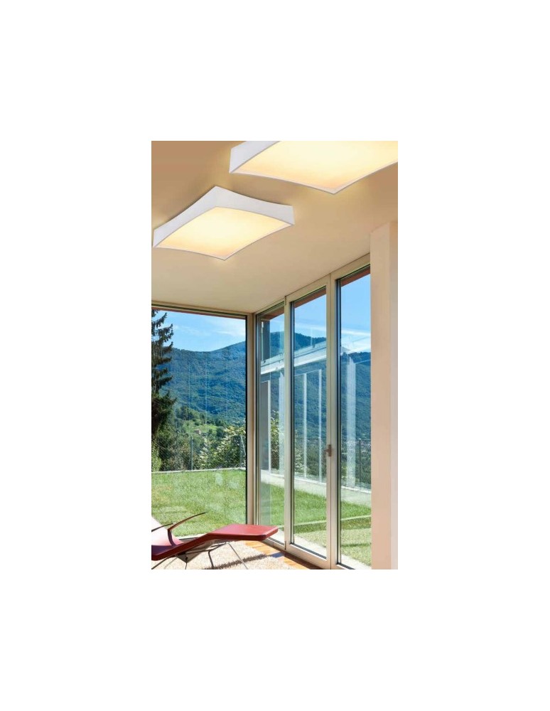 Square plafonds - Azzardo VECCIO 50 WHITE 1xLED Ceiling Light White AZ2625 - product kolory-swiatla.pl 2