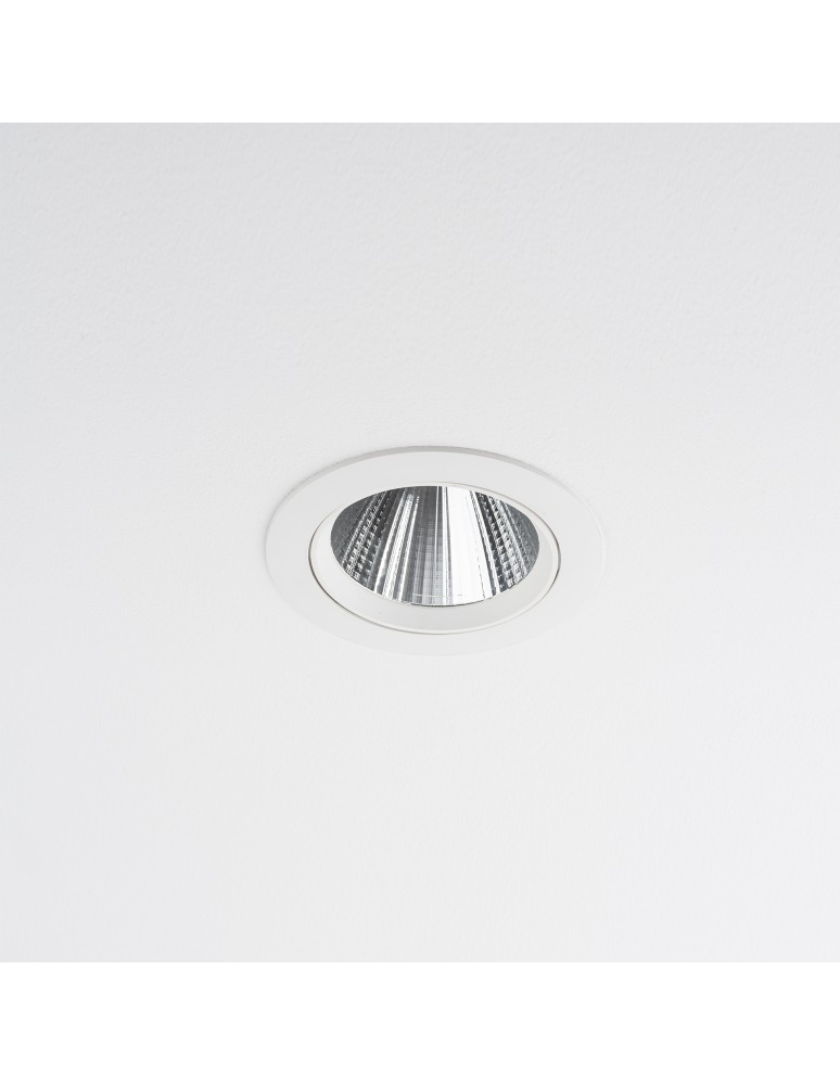 LED flush-mounted lamps - Nowodvorski EGINA LED 15W Spot Flush Mounted Max power 15W LED 3000K White 10555 - product kolory-swiatla.pl 2