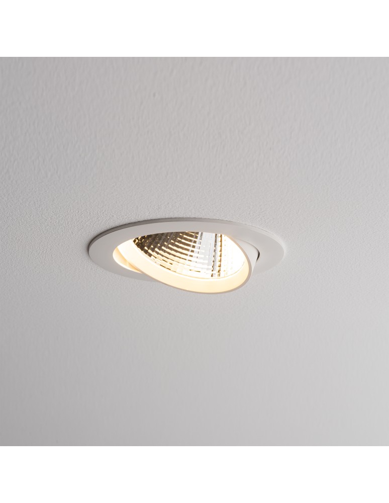 LED flush-mounted lamps - Nowodvorski EGINA LED 15W Spot Flush Mounted Max power 15W LED 3000K White 10555 - product kolory-swiatla.pl 4