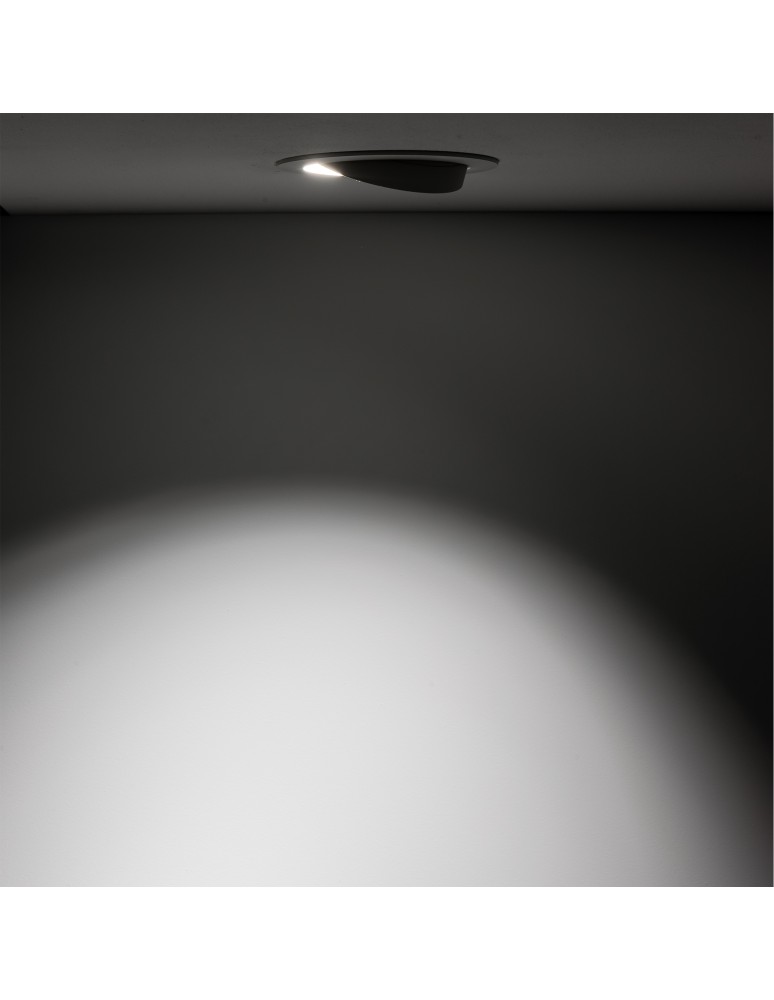 LED flush-mounted lamps - Nowodvorski EGINA LED 15W Spot Flush Mounted Max power 15W LED 3000K White 10555 - product kolory-swiatla.pl 5