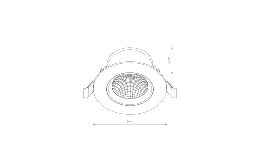 Nowodvorski EGINA LED 15W Spot Podtynkowa Max moc 15W LED 3000K Biały 10555