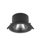 LED flush-mounted lamps - Nowodvorski EGINA LED 15W Spot Flush Mounted Max power 15W LED 3000K Black 10557 - product 1