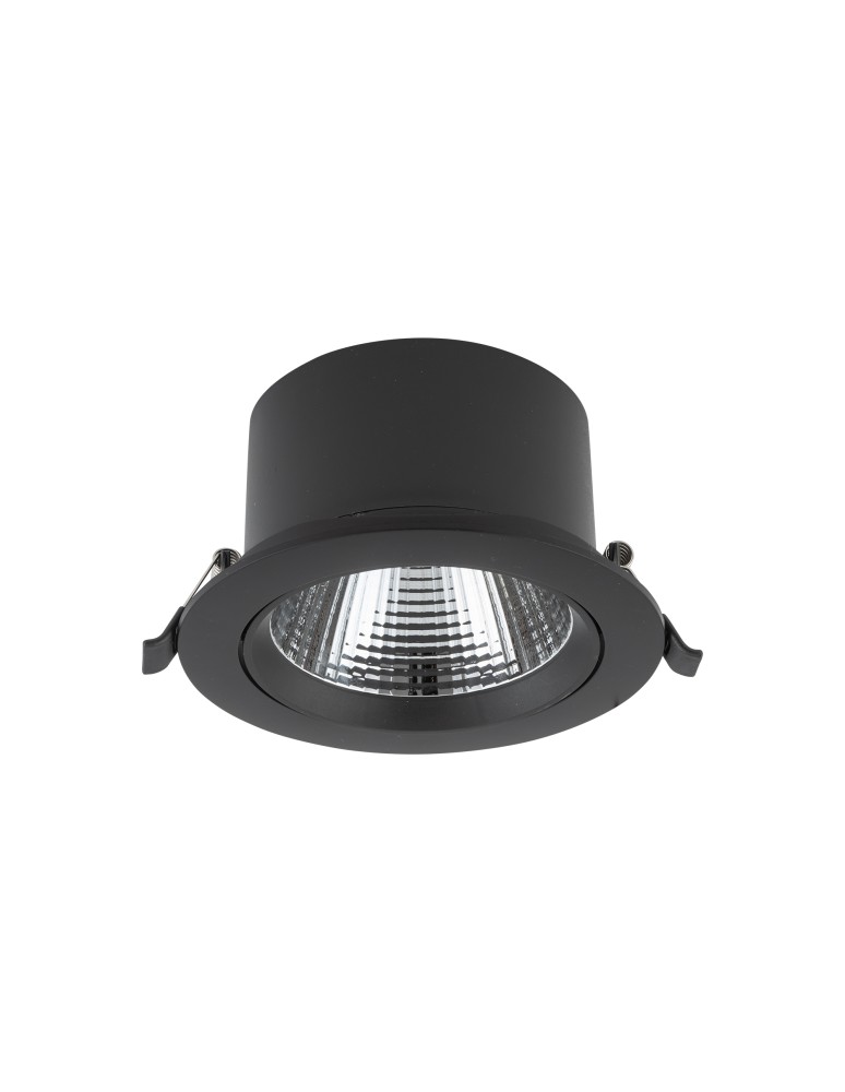 LED flush-mounted lamps - Nowodvorski EGINA LED 15W Spot Flush Mounted Max power 15W LED 4000K Black 10558 - product kolory-swiatla.pl 1