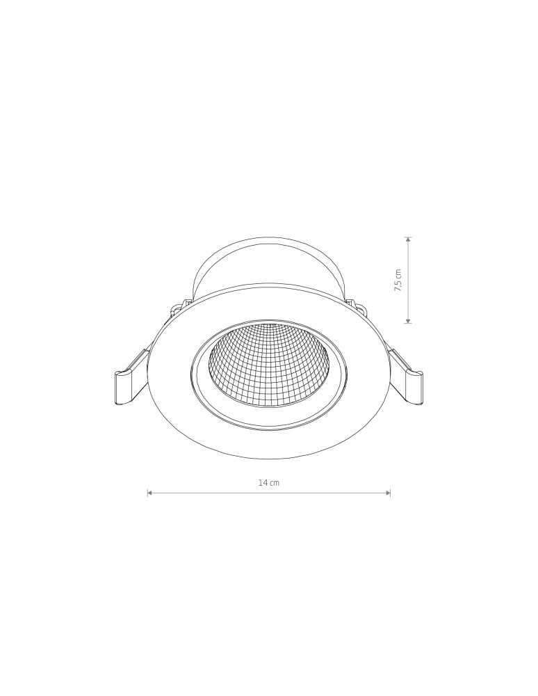 LED flush-mounted lamps - Nowodvorski EGINA LED 15W Spot Flush Mounted Max power 15W LED 4000K Black 10558 - product kolory-swiatla.pl 5