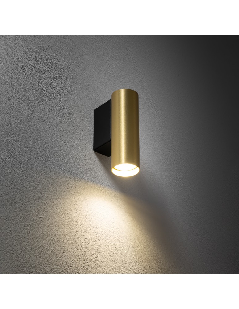 Tube wall lamps - Nowodvorski FOURTY WALL S Wall Wall lamp Max power 10W only LED GU10 R35 Brass 10748 - product kolory-swiatla.pl 2