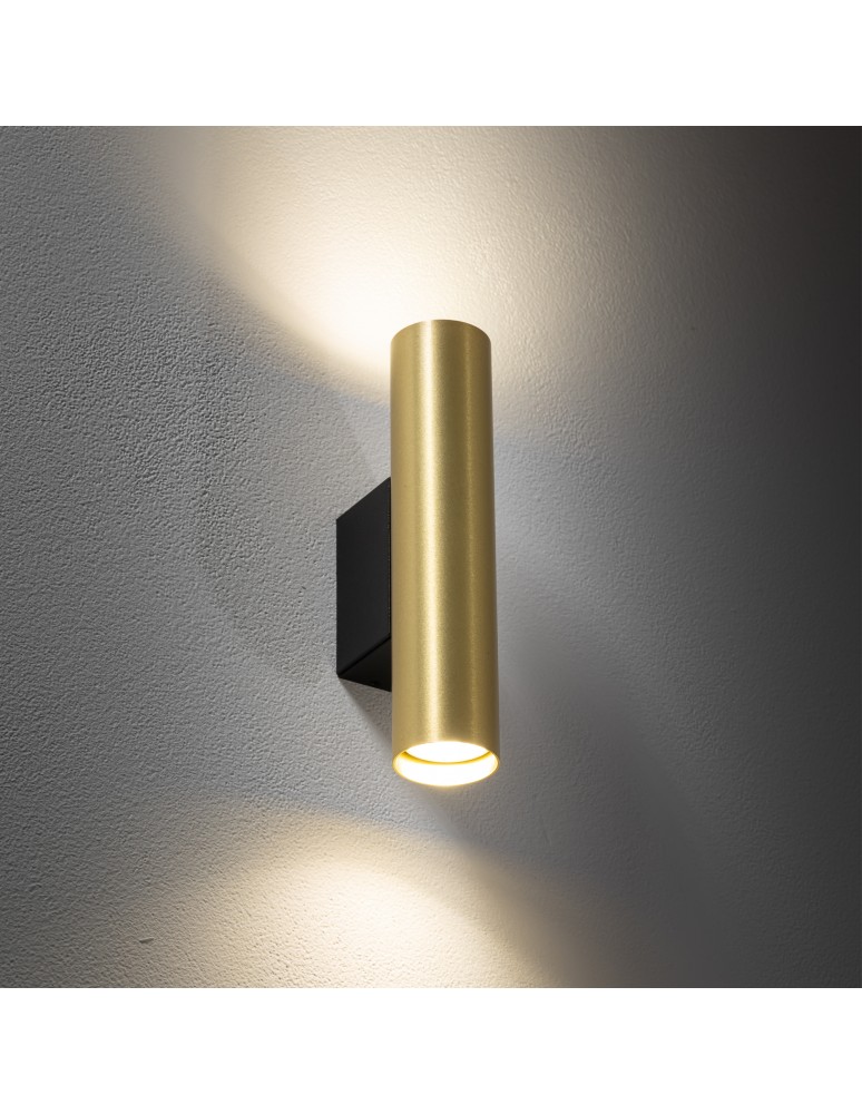 Tube wall lamps - Nowodvorski FOURTY WALL M Wall Wall lamp Max power 10W only LED GU10 R35 Brass 10754 - product kolory-swiatla.pl 2
