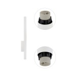 Tube wall lamps - Nowodvorski FOURTY WALL XL Wall Wall lamp Max power 10W only LED GU10 R35 White 10758 - product 5