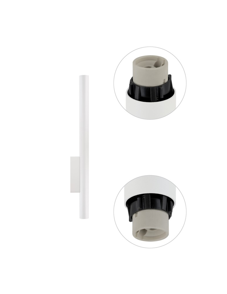 Tube wall lamps - Nowodvorski FOURTY WALL XL Wall Wall lamp Max power 10W only LED GU10 R35 White 10758 - product kolory-swiatla.pl 5