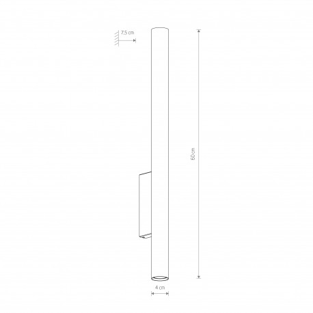 Nowodvorski FOURTY WALL XL Ścienna Kinkiet Max moc 10W only LED GU10 R35 Biały 10758