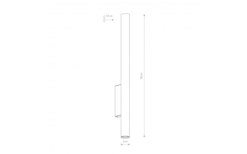 Nowodvorski FOURTY WALL XL Ścienna Kinkiet Max moc 10W only LED GU10 R35 Biały 10758