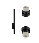 Tube wall lamps - Nowodvorski FOURTY WALL XL Wall lamp Max power 10W only LED Black 10759 - product 5