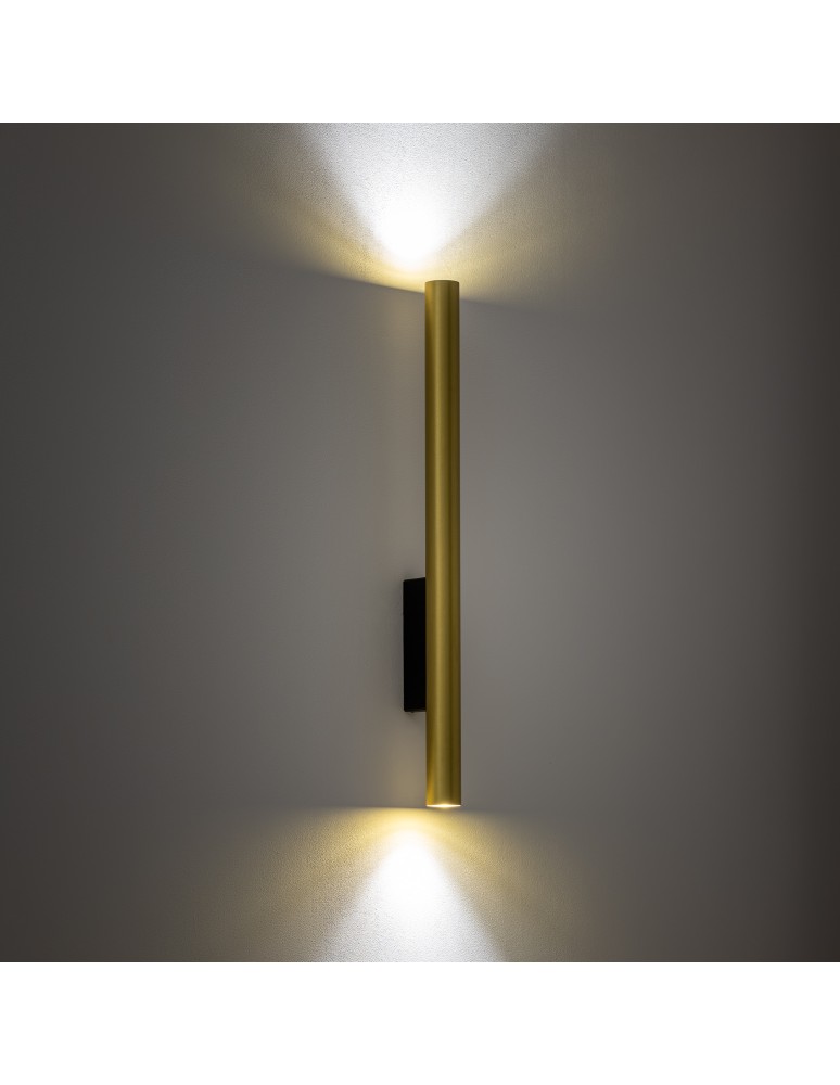 Tube wall lamps - Nowodvorski FOURTY WALL XL Wall Wall lamp Max power 10W only LED GU10 R35 Brass 10760 - product kolory-swiatla.pl 2