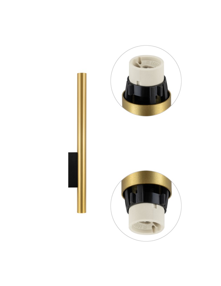 Tube wall lamps - Nowodvorski FOURTY WALL XL Wall Wall lamp Max power 10W only LED GU10 R35 Brass 10760 - product kolory-swiatla.pl 5