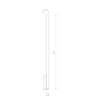 Tube wall lamps - Nowodvorski LASER WALL XL Wall lamp Max power 10W only LED G9 Black 10827 - product 2