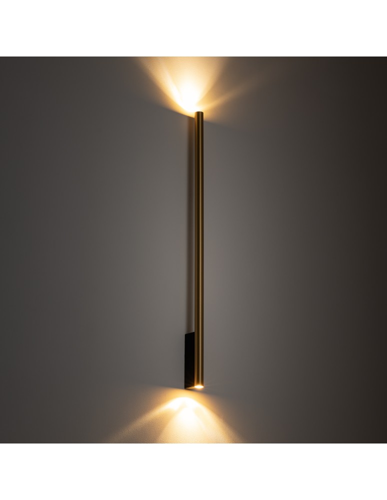 Tube wall lamps - Nowodvorski LASER WALL XL Wall lamp Max power 10W only LED G9 Brass 10828 - product kolory-swiatla.pl 2