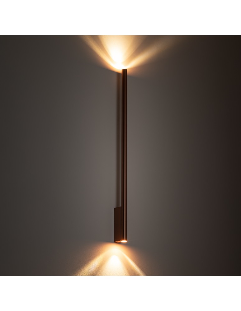 Tube wall lamps - Nowodvorski LASER WALL XL Wall lamp Max power 10W only LED G9 Satin copper 10831 - product kolory-swiatla.pl 2