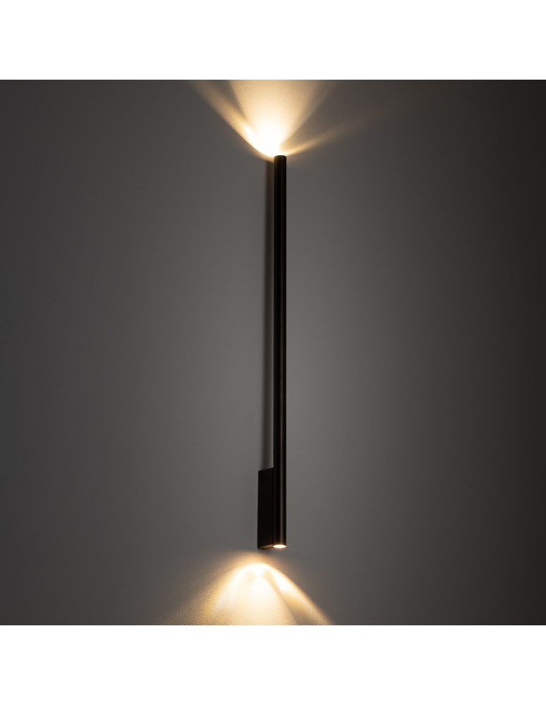Tube wall lamps - Nowodvorski LASER WALL XL Wall lamp Max power 10W only LED G9 Satin chocolate 10832 - product kolory-swiatla.pl 2