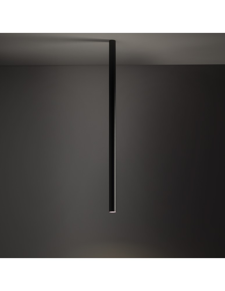 Round ceiling luminaires - Nowodvorski FOURTY L Spot Surface Mounted Max wattage 10W only LED GU10 R35 Black 10823 - product kolory-swiatla.pl 2